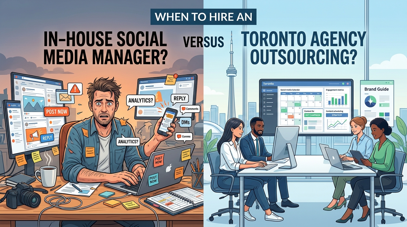 When to Hire an in House Social Media Manager Versus Outsourcing to a Toronto-Area Agency